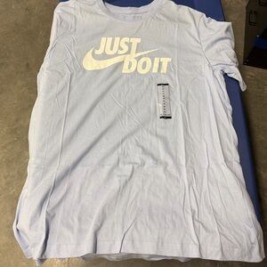 Nike Men’s Light Blue 'Just Do It' Short Sleeve Tee
